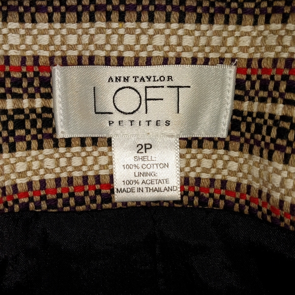 Ann Taylor Loft form fitting tweed blazer - Picture 4 of 4
